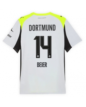 Billige Fotballdrakt Borussia Dortmund Maximilian Beier #14 Replika Bortedrakt 2025-26 Kortermet Billige Fotballdrakt Borussia Dortmund Maximilian Beier #14 Replika Bortedrakt 2025-26 Kortermet